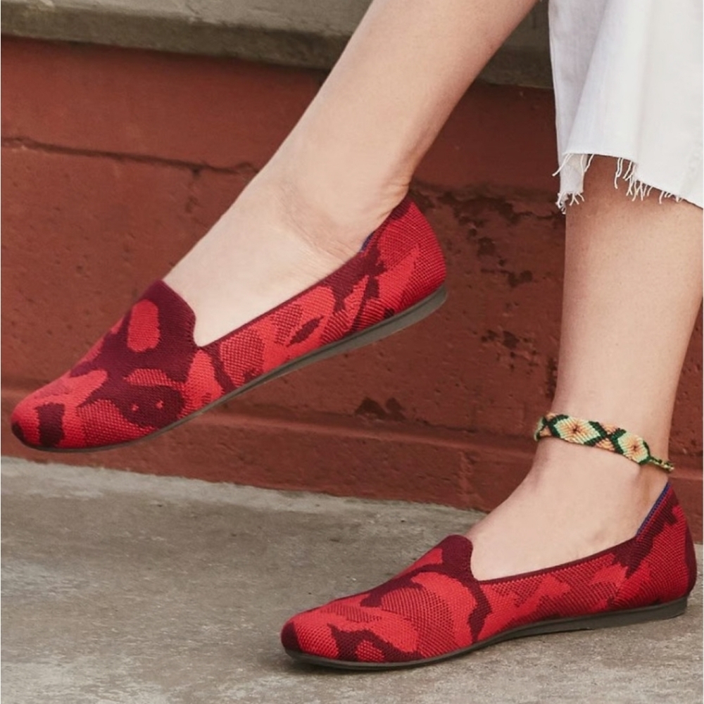 Rothy's Red Camo Flats